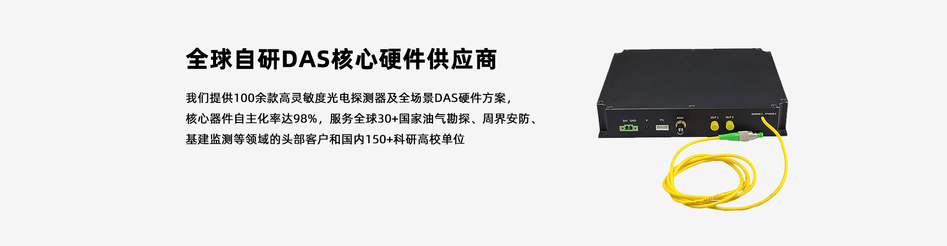 光翼智能|100+探測器&DAS硬件方案，全球自研DAS核心供應(yīng)商